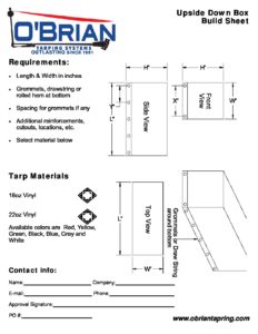 Upside Down Box Build Sheet